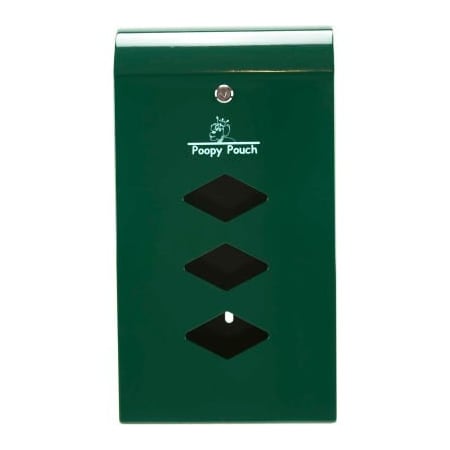 Crown Products Poopy Pouch Steel Pet Waste Bag Dispenser for Rolled Bags, Monarch PP-DSP-3R200